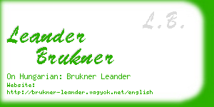 leander brukner business card